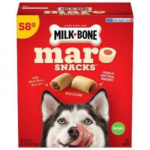 חטיפי Maro-Bone עם פינוקי מח עצם אמיתיים לכלב, גדול, 58 אוז